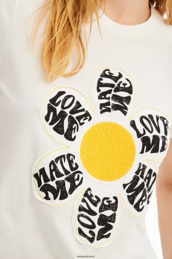 Desigual Women Daisy patch T-shirt Clothing PFVZ0B493