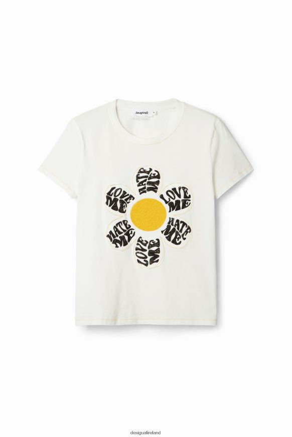 Desigual Women Daisy patch T-shirt Clothing PFVZ0B493