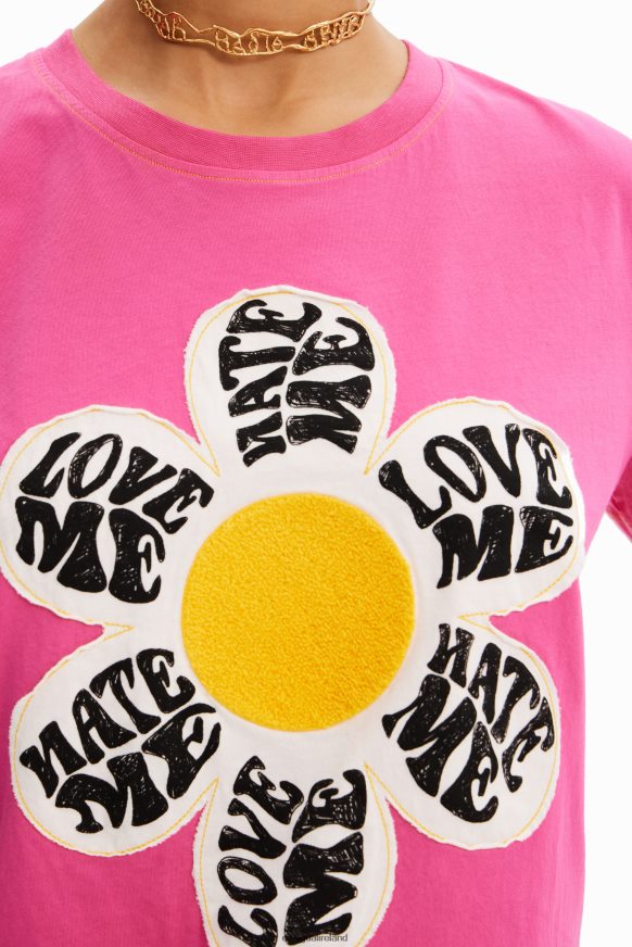 Desigual Women Daisy patch T-shirt Clothing PFVZ0B938