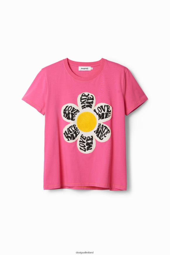 Desigual Women Daisy patch T-shirt Clothing PFVZ0B938