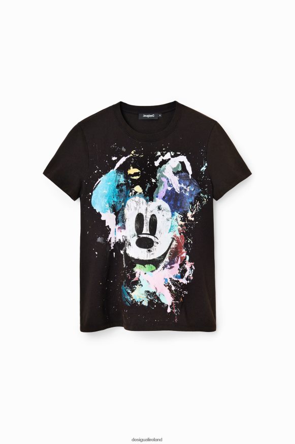Desigual Women Disney's Mickey Mouse arty T-shirt Clothing PFVZ0B877