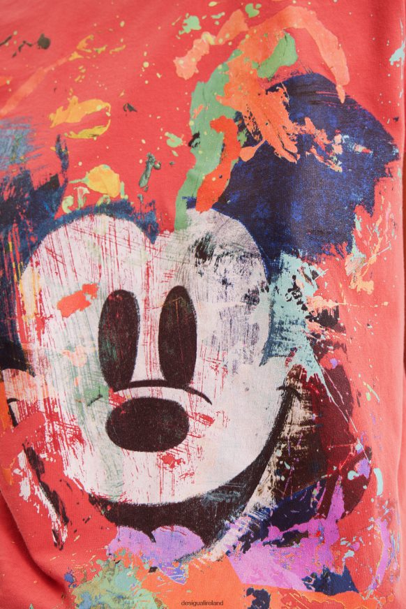 Desigual Women Disney's Mickey Mouse arty T-shirt Clothing PFVZ0B901