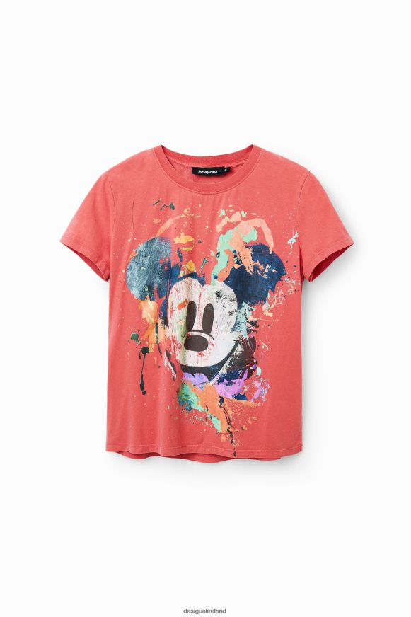 Desigual Women Disney's Mickey Mouse arty T-shirt Clothing PFVZ0B901