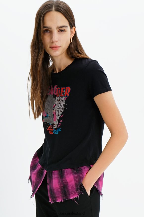 Desigual Women Double-layer rocker T-shirt Clothing PFVZ0B868