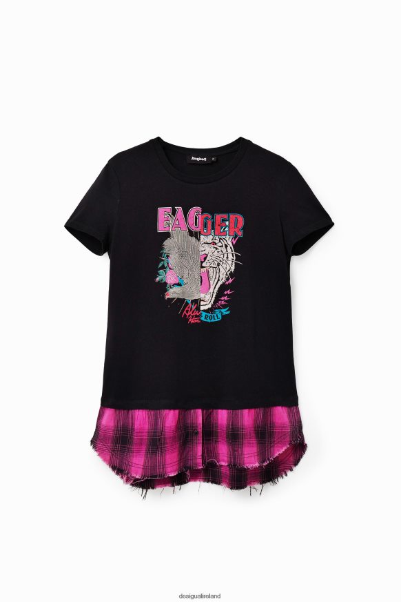 Desigual Women Double-layer rocker T-shirt Clothing PFVZ0B868