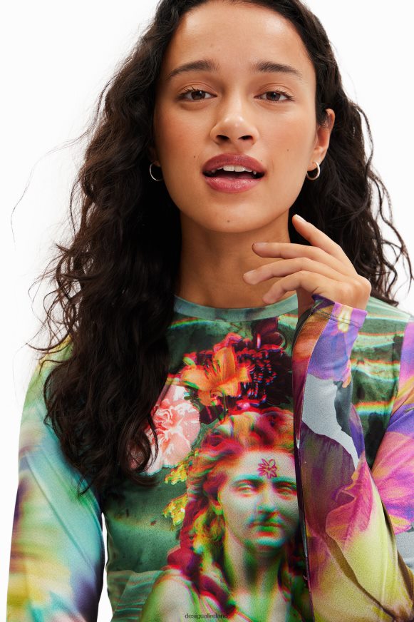 Desigual Women Fantasy bust T-shirt Clothing PFVZ0B963
