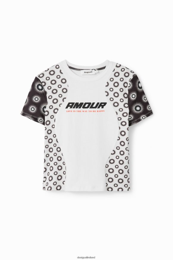Desigual Women Geometric patchwork T-shirt Clothing PFVZ0B73