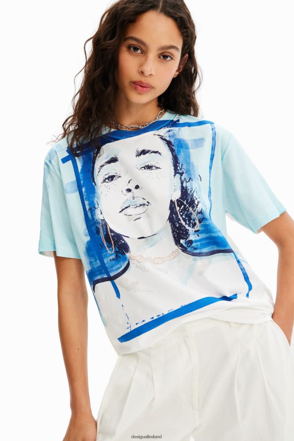 Desigual Women Illustration T-shirt Clothing PFVZ0B160