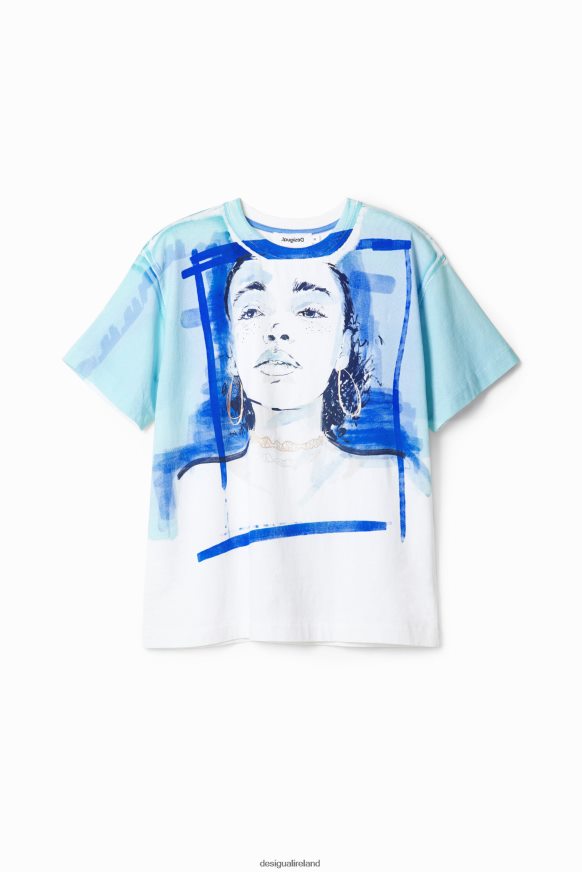 Desigual Women Illustration T-shirt Clothing PFVZ0B160