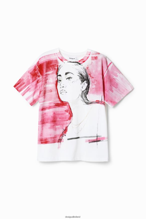 Desigual Women Illustration T-shirt Clothing PFVZ0B266