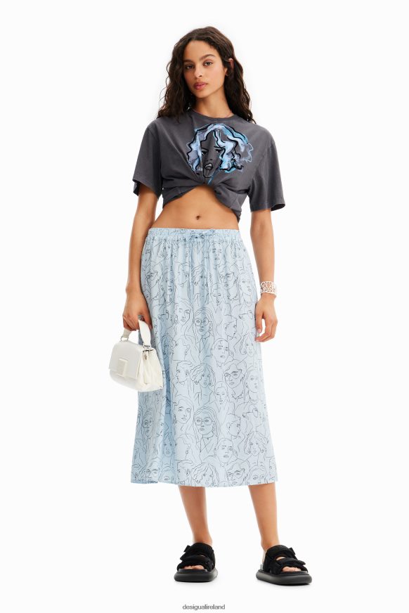 Desigual Women Illustration T-shirt Clothing PFVZ0B63