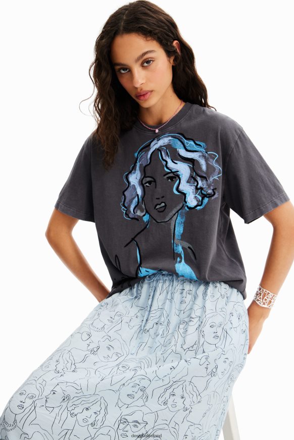 Desigual Women Illustration T-shirt Clothing PFVZ0B63