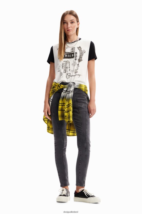 Desigual Women Illustration T-shirt Clothing PFVZ0B64