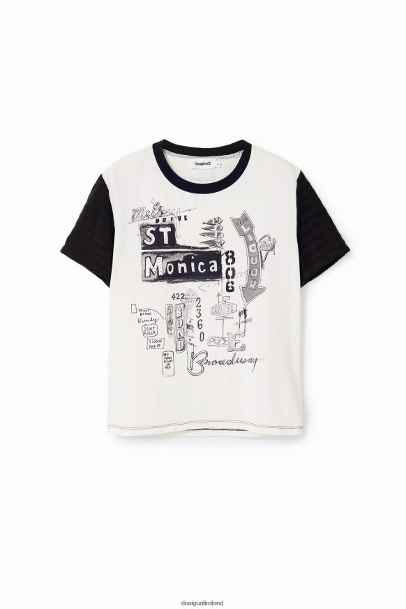 Desigual Women Illustration T-shirt Clothing PFVZ0B64