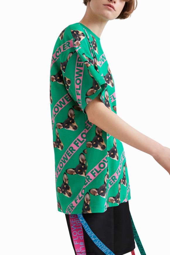 Desigual Women Johnson Hartig unisex oversize T-shirt Clothing PFVZ0B1043