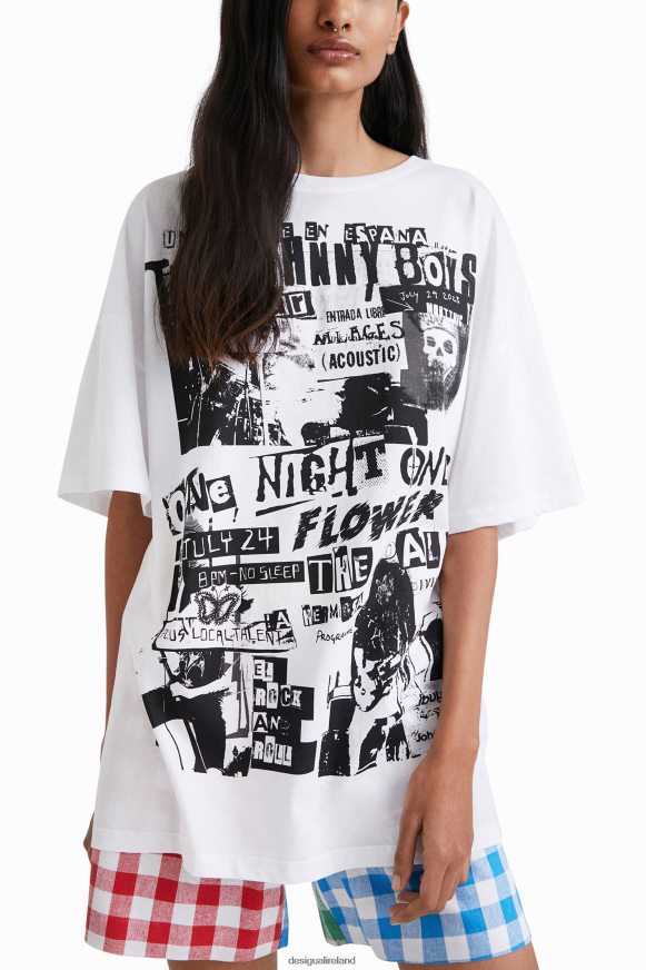 Desigual Women Johnson Hartig unisex oversize T-shirt Clothing PFVZ0B439