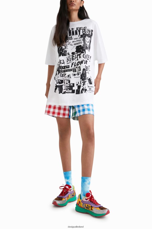 Desigual Women Johnson Hartig unisex oversize T-shirt Clothing PFVZ0B439