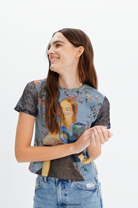 Desigual Women Knit collage T-shirt Clothing PFVZ0B858