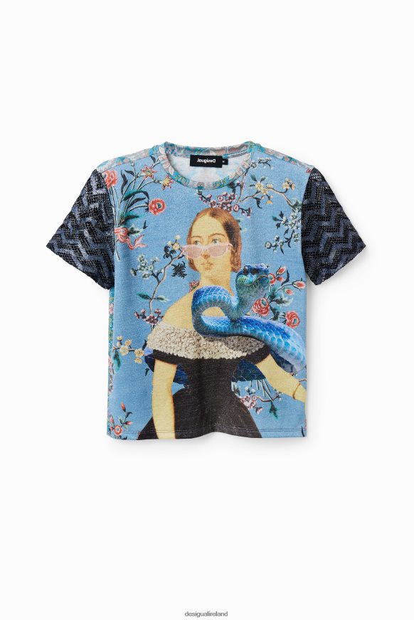 Desigual Women Knit collage T-shirt Clothing PFVZ0B858