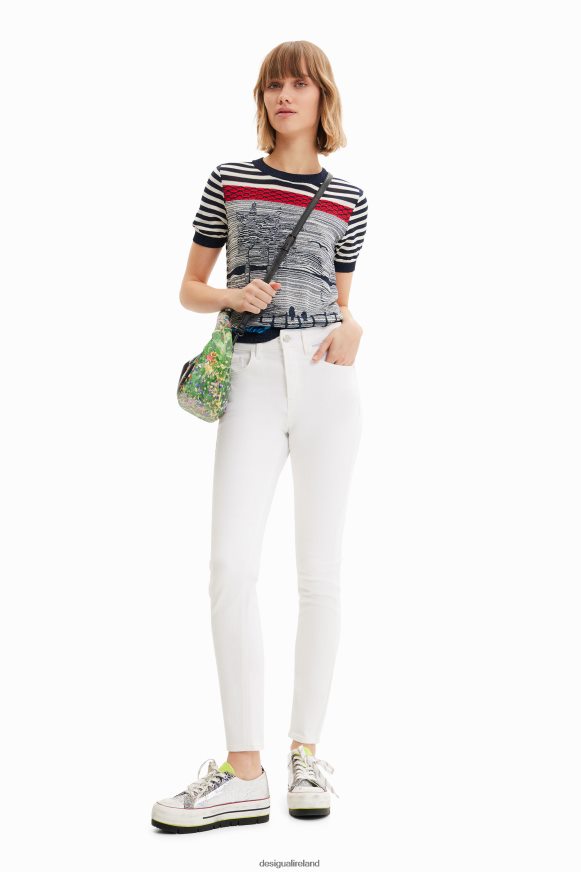 Desigual Women Knit sailor T-shirt Clothing PFVZ0B1001