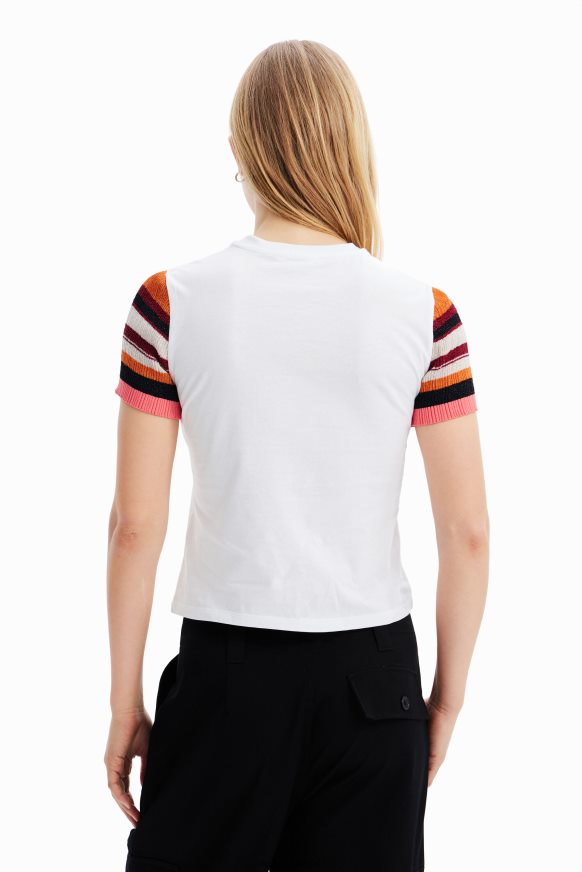 Desigual Women Knit striped T-shirt Clothing PFVZ0B389