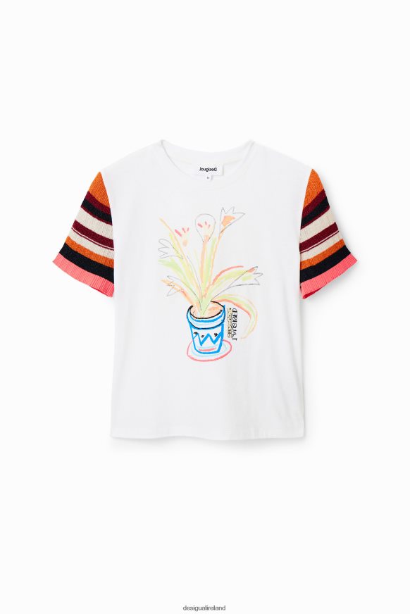 Desigual Women Knit striped T-shirt Clothing PFVZ0B389