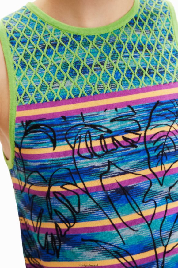 Desigual Women Knit striped T-shirt Clothing PFVZ0B457