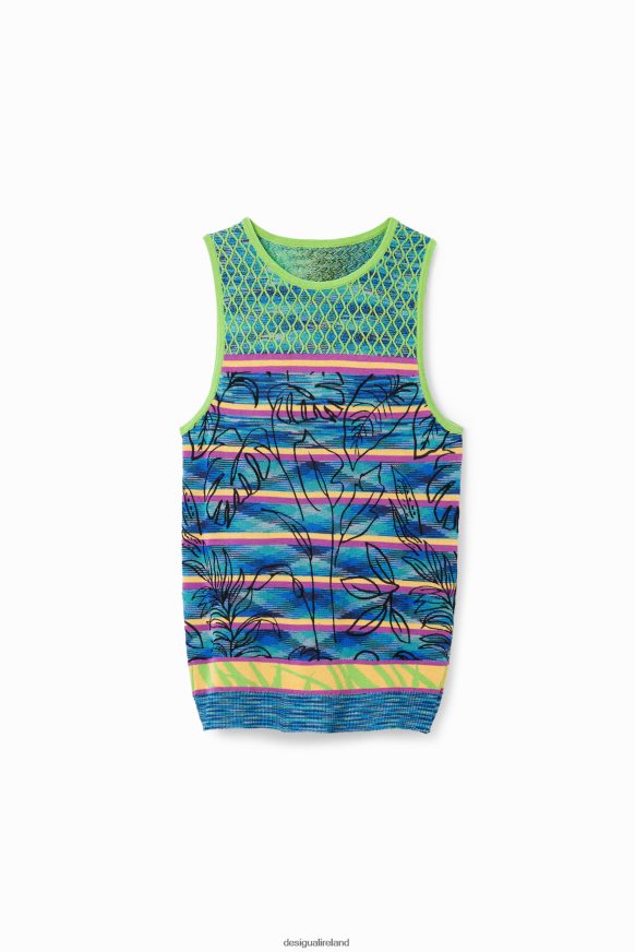 Desigual Women Knit striped T-shirt Clothing PFVZ0B457
