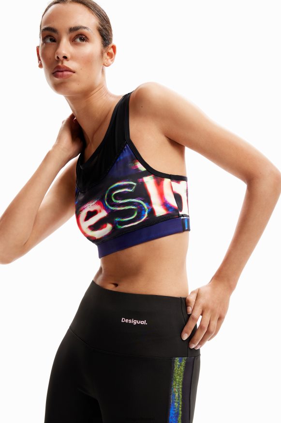 Desigual Women Logo sport top Clothing PFVZ0B207