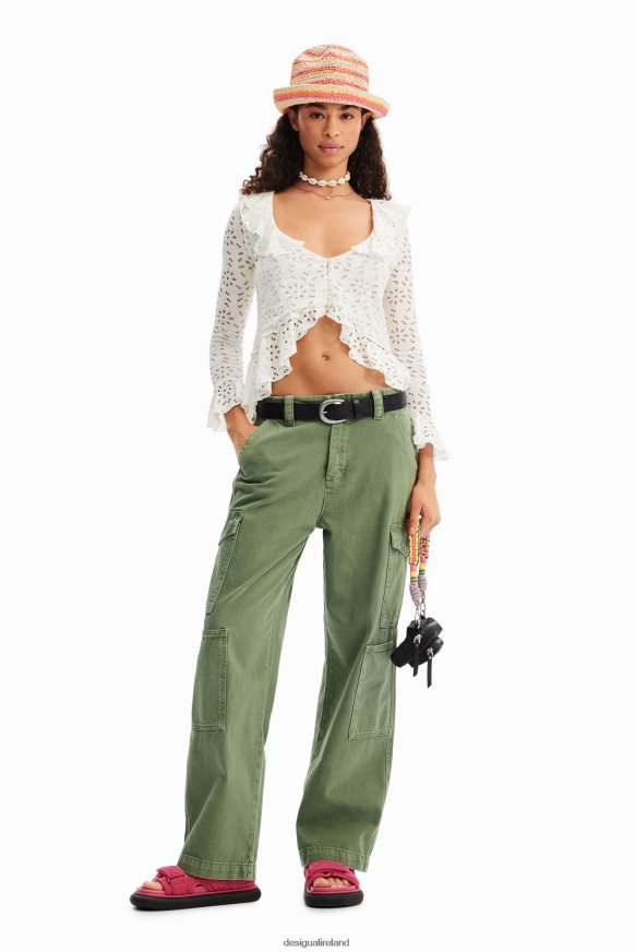 Desigual Women Long-sleeve ruffle blouse Clothing PFVZ0B372