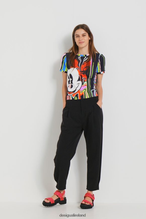 Desigual Women M. Christian Lacroix Mickey Mouse T-shirt Clothing PFVZ0B1070