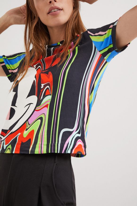 Desigual Women M. Christian Lacroix Mickey Mouse T-shirt Clothing PFVZ0B1070