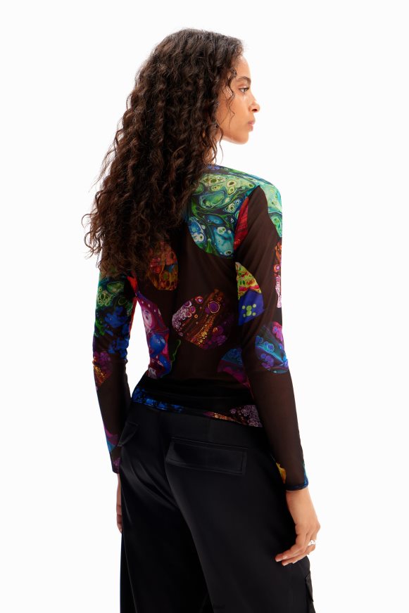 Desigual Women M. Christian Lacroix mineral tulle T-shirt Clothing PFVZ0B221