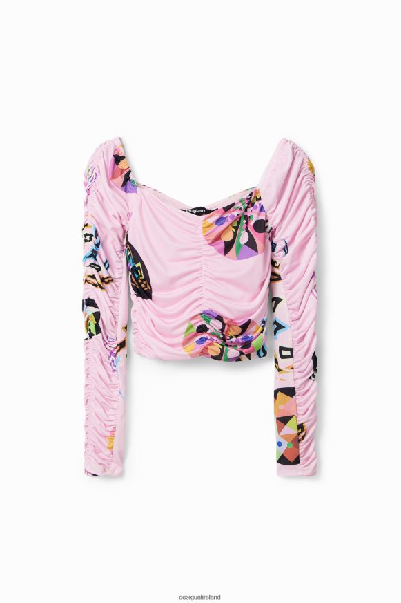 Desigual Women M. Christian Lacroix ruched blouse Clothing PFVZ0B749