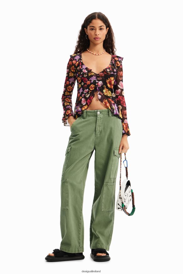 Desigual Women M. Christian Lacroix ruffle blouse Clothing PFVZ0B782
