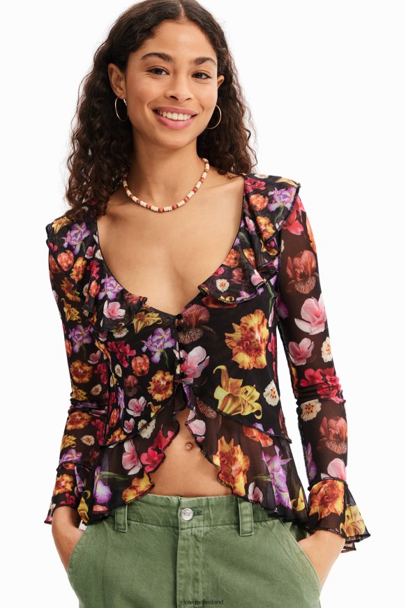Desigual Women M. Christian Lacroix ruffle blouse Clothing PFVZ0B782