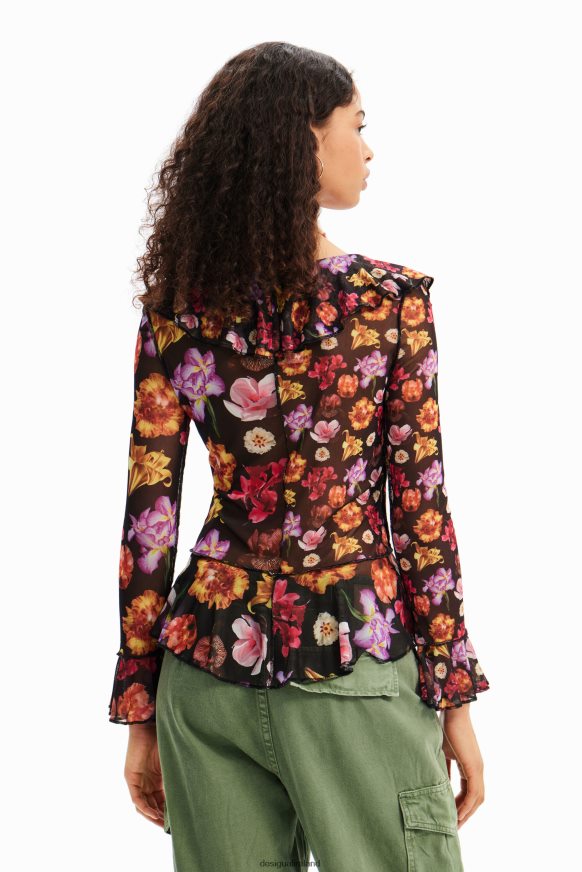 Desigual Women M. Christian Lacroix ruffle blouse Clothing PFVZ0B782