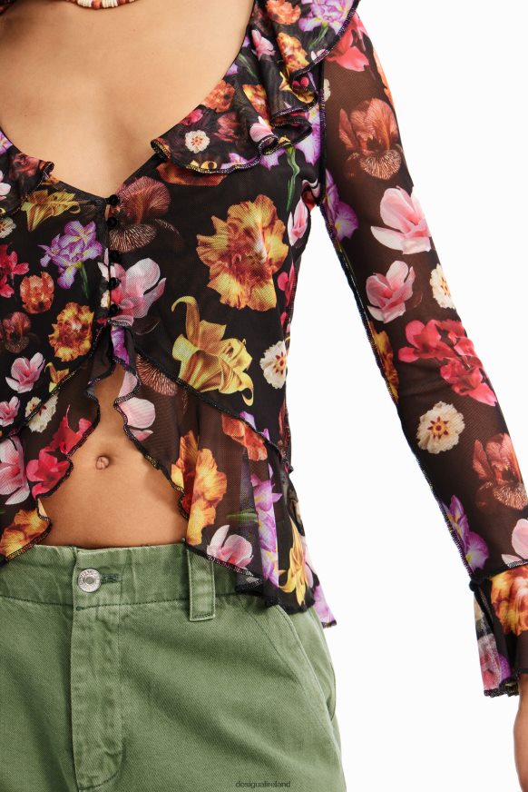 Desigual Women M. Christian Lacroix ruffle blouse Clothing PFVZ0B782