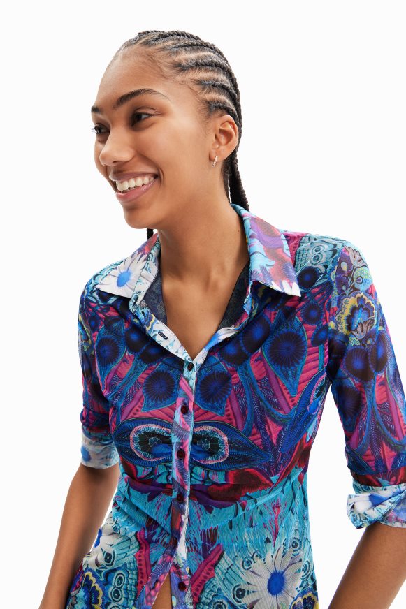 Desigual Women M. Christian Lacroix short slim shirt Clothing PFVZ0B376
