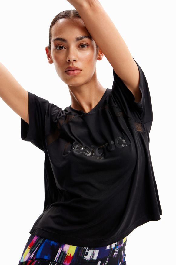 Desigual Women Mesh sport T-shirt Clothing PFVZ0B209