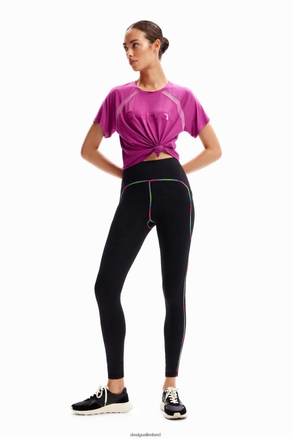 Desigual Women Mesh sport T-shirt Clothing PFVZ0B237
