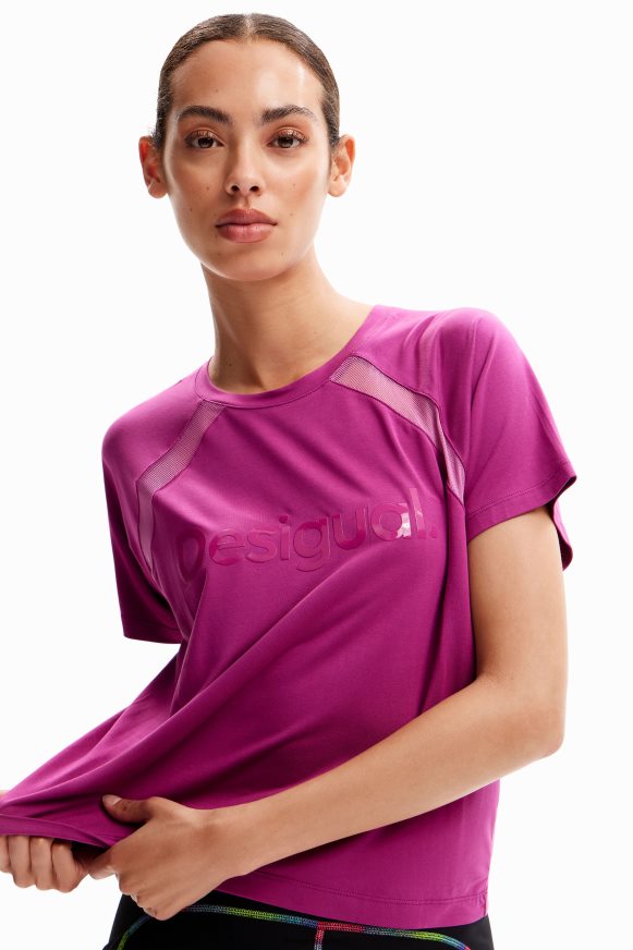 Desigual Women Mesh sport T-shirt Clothing PFVZ0B237