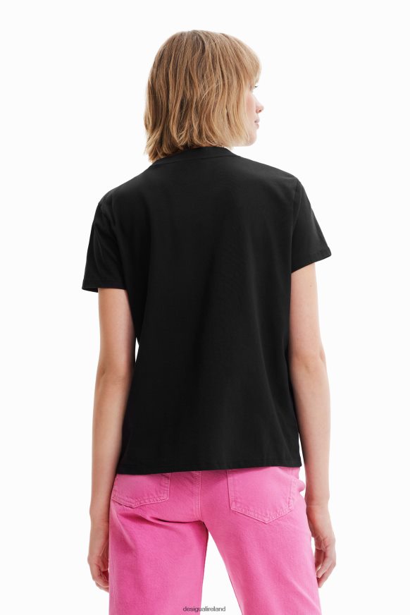 Desigual Women Pink Panther T-shirt Clothing PFVZ0B964