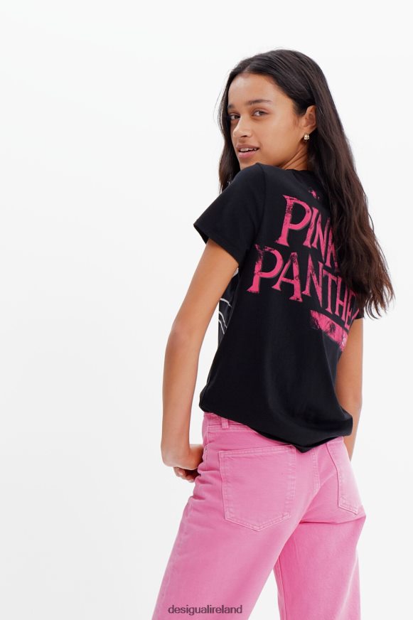 Desigual Women Pink Panther contrast T-shirt Clothing PFVZ0B935