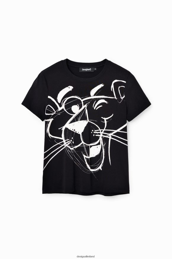 Desigual Women Pink Panther contrast T-shirt Clothing PFVZ0B935