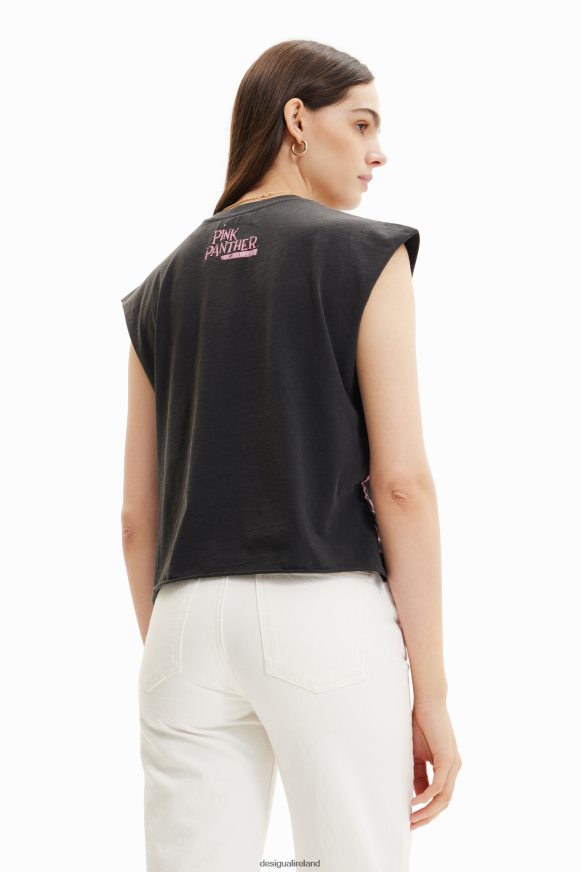 Desigual Women Pink Panther sleeveless T-shirt Clothing PFVZ0B296