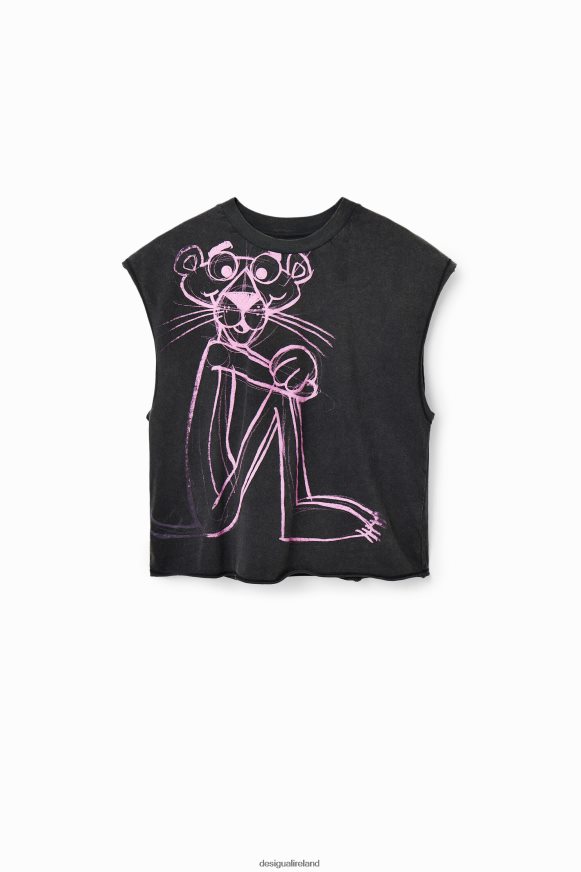 Desigual Women Pink Panther sleeveless T-shirt Clothing PFVZ0B296