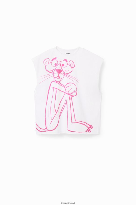 Desigual Women Pink Panther sleeveless T-shirt Clothing PFVZ0B852