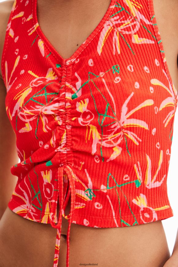 Desigual Women Short gathered top Clothing PFVZ0B388