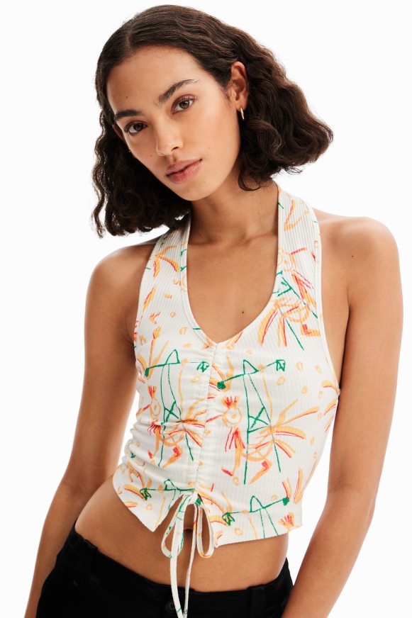 Desigual Women Short gathered top Clothing PFVZ0B663